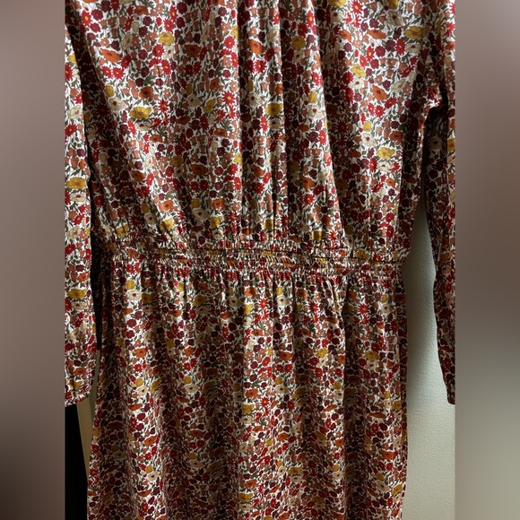 Handmade Modest Floral Midi Dress crew neck Liberty print 100% cotton - Picture 6 of 12